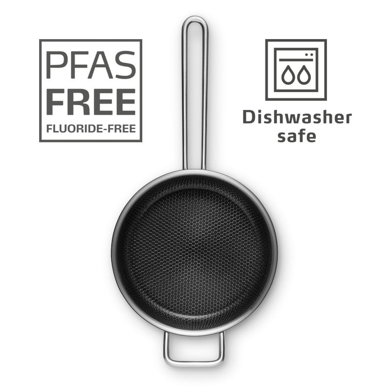 EVA-TRIO | Mosaic sauté pan 9.5 Inch ceramic non-stick Slip-Let®