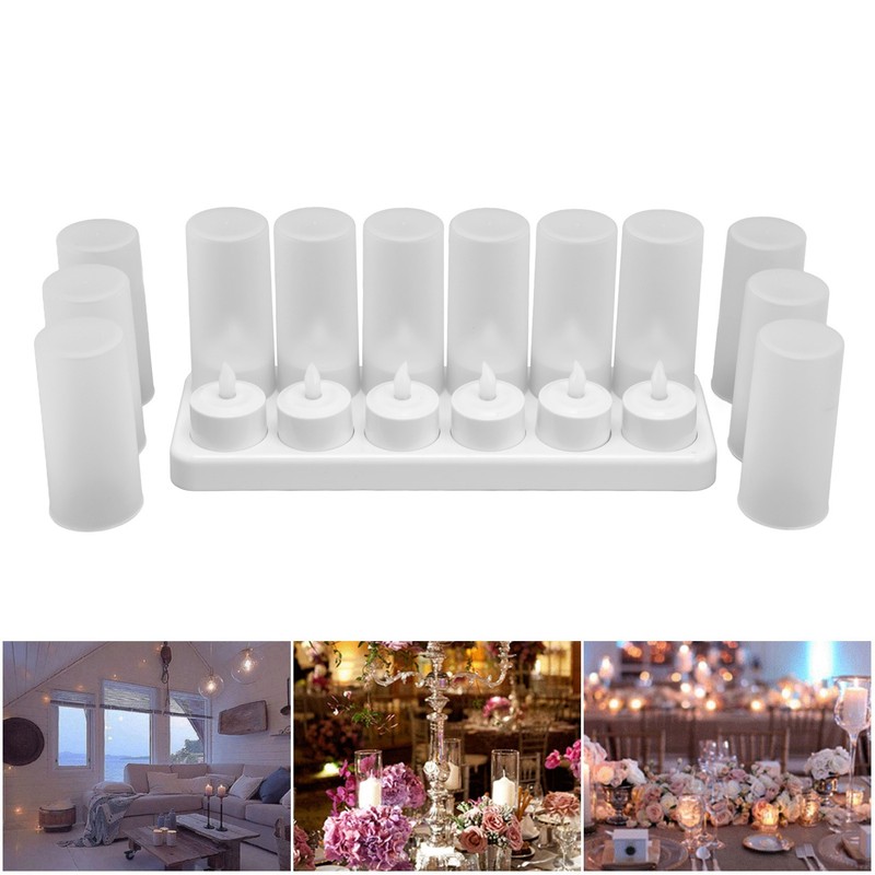 Candle Light Safe Reusable Simulated Flameless LED Candles Light for