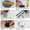 (Small size: suitable for 1.45-1.81in holes) Black Toilet Flush Button,