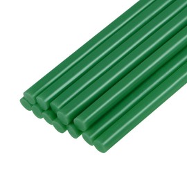 sourcing map Pack of 12 Mini Hot Glue Sticks for Glue Gun 0.27 Inch x 4 Inch Dark Green