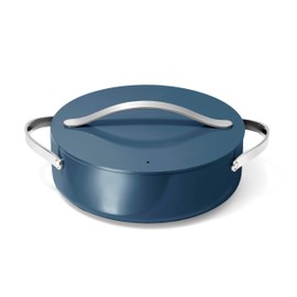 Caraway Rondeau - 6 Qt Non-Stick Pan with Lid - Free From Forever Chemicals - Perfect for Searing, Braising, & Roasting - Navy