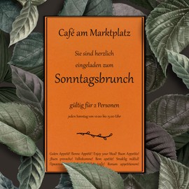 50 DIN A4 Paper Sheets, Plano Sheet, Terracotta (Orange), 225 g/m², 21 x 29.7 cm, Clay Paper, Photo Card, Craft Paper, Coloured Card