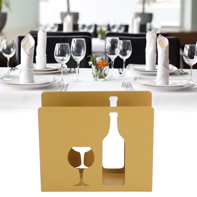 2pcs Stainless Steel Napkin Holder Freestanding Kitchen Restaurant Paper Napkin