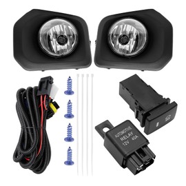 LIDSCURA Driving Fog Lights H16 12V 19W Clear Lens with Wiring Harness Switch Replacement for Tacoma SR SR5 2016-2021(Pair)