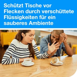 Tork Round Paper Coasters, White, Extra Thick, 250 Coasters, 470246