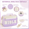 Bible Cover Case for Women Grils, Preppy Bible Bag with