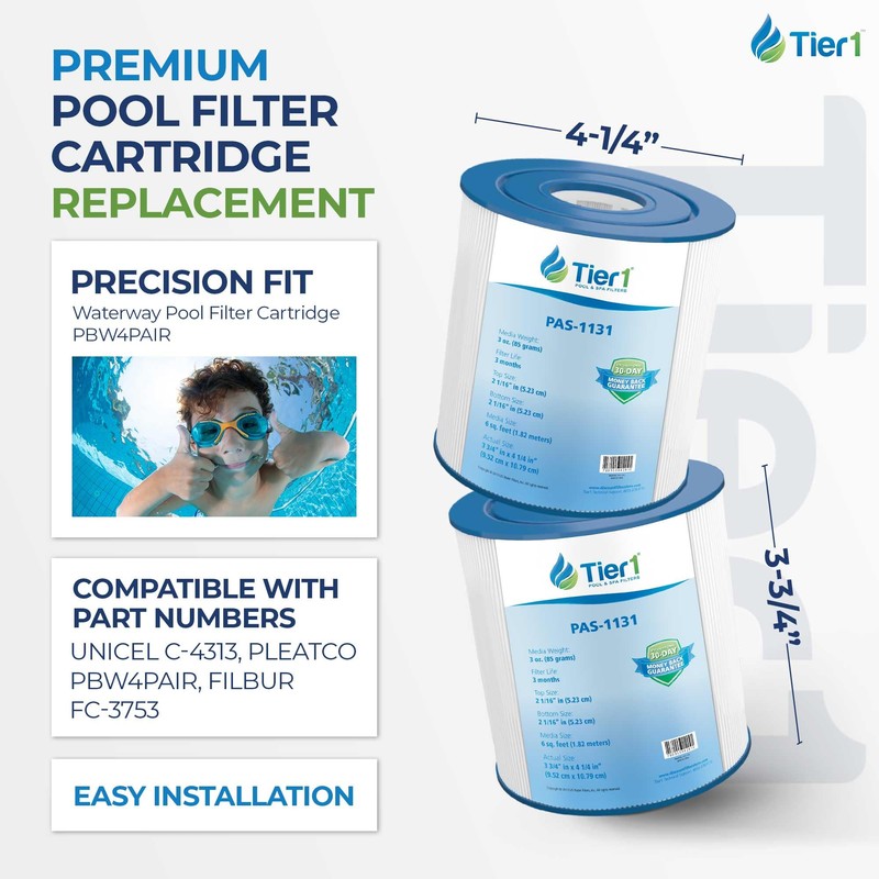 Tier1 Replacement for Waterway Pool Filter Cartridge PBW4PAIR – 2