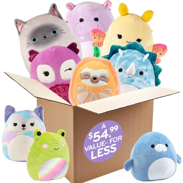 Squishmallows Mystery One 10" & Two 8" 3-Squish Value Pack