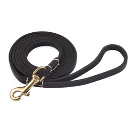 EMICUTE Dog Leash, 4ft 5ft 6ft Geniune Leather Dog Leash for Small Dogs, Dog Training Walking Running Black