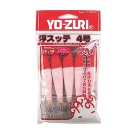 DUEL(デュエル) 浮スッテカン布巻 5本入 TY2 4.0号 PA1 ピンク/赤×白オーロラ D54