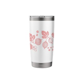 Vintage Pyrex Pink Gooseberry Stainless Steel Insulated Tumbler
