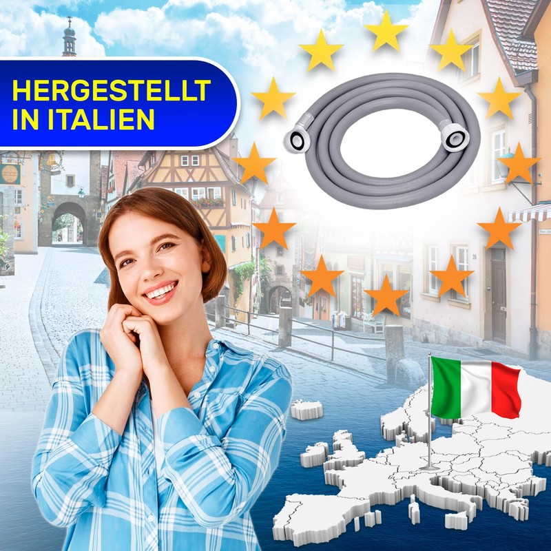 Inlet Hose Washing Machine and Dishwasher 2 m Water Hose