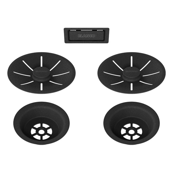 BLANCO Drain and Overflow Set for Double Basins | Matte