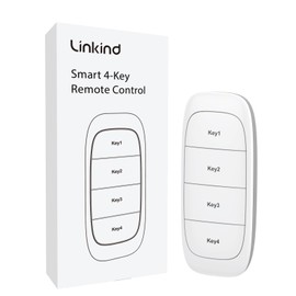 Linkind Plug Remote, Exclusive for Linkind/AiDot Smart Plug, Bluetooth Switch, Smart Outlet, Remote Button Control, On Off Power Switch, 98FT RF Range, Wire-Free, 1 Pack