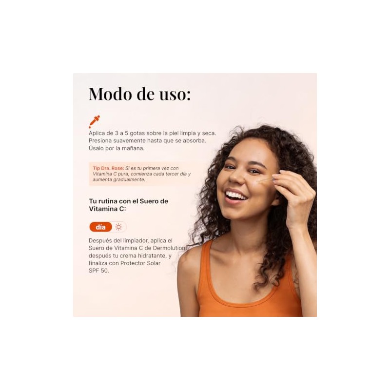Sérum Facial de Vitamina C al 15% con Ácido Hialurónico