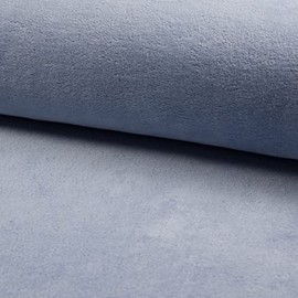 Cuddlesoft Bamboo Wellness Terry Towelling Fabric Material - Dusty Blue, 1/2Mtr - 150cm x 50cm