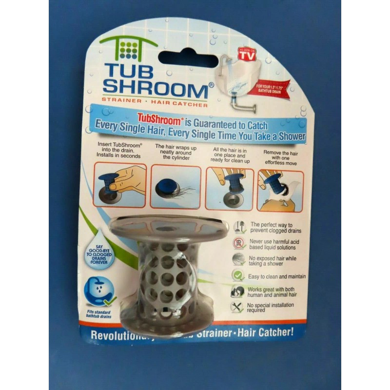 UKA Innovations Corp. Tub Shroom Strainer Hair catcher Fits standard