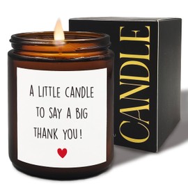XUISWELL Thank You Candle, Small Thank You Gifts for Women Coworkers Friends, A Little Candle to Say a Big Thank You Scented Candles