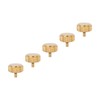 5 Pcs Professional Watch Crown Parts Gold Steel Wrist Watch