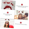 Gatuida 2pcs Valentine's Day Cartoon Heart Headband Lovely Lightweight Hair