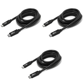 RND Type-C (USB-C 3.1) 6ft Cable (3-Pack) (Fast Charging/Data Sync) for All Type C Devices (Black)