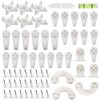Maierke 100PCS Concrete Wall Hooks Cinder Block Hangers,Pictur