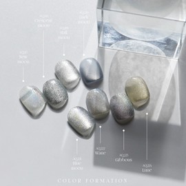 Diesel Aurora Queen Moonlight Moonlight Glitter Gel 8-piece set + 2 diesel top gels / 디젤 오로라퀸 문라이트 달빛 글리터젤 8종 세트+디젤탑젤2개