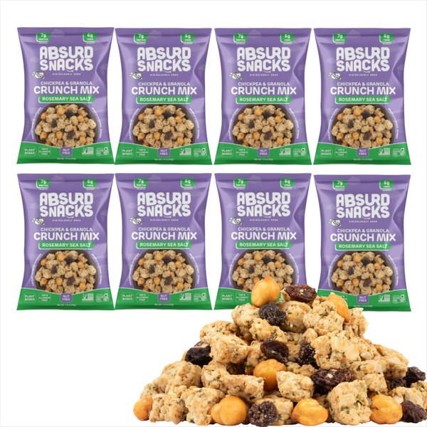 Absurd Snacks Chickpea & Granola Crunch Mix, Rosemary Sea Salt,