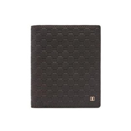 Daks (신세계강남점)DBWA2F367 LOUIS 브라운 DD경판로고 매트 가죽 중지갑 (DBW A2F367) LOUIS Brown DD Panel Logo Leather Medium Wallet