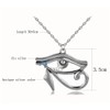 ODETOJOY Eye of Horus Pendant Men's Necklace, Ancient Egypt, Egyptian
