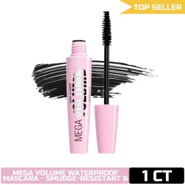 Wet n Wild Mascara Mega Volume, Waterproof, Smudge-Resista