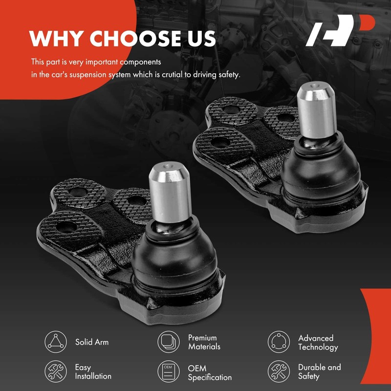 A-Premium 2 x Front Lower Ball Joints, Compatible with Jeep