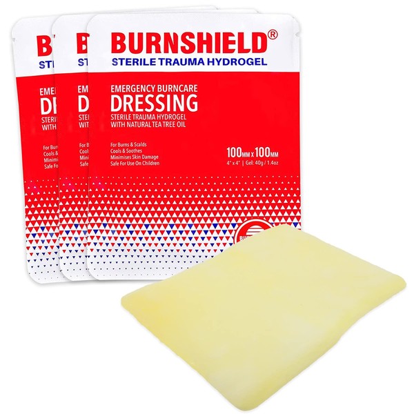 Burnshield 4" X 4" Burn Dressing, Sterile - 3 Count
