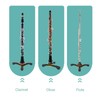 Flute Clarinet Stand Portable Anti Slip Foldable Rugged Oboe Holder