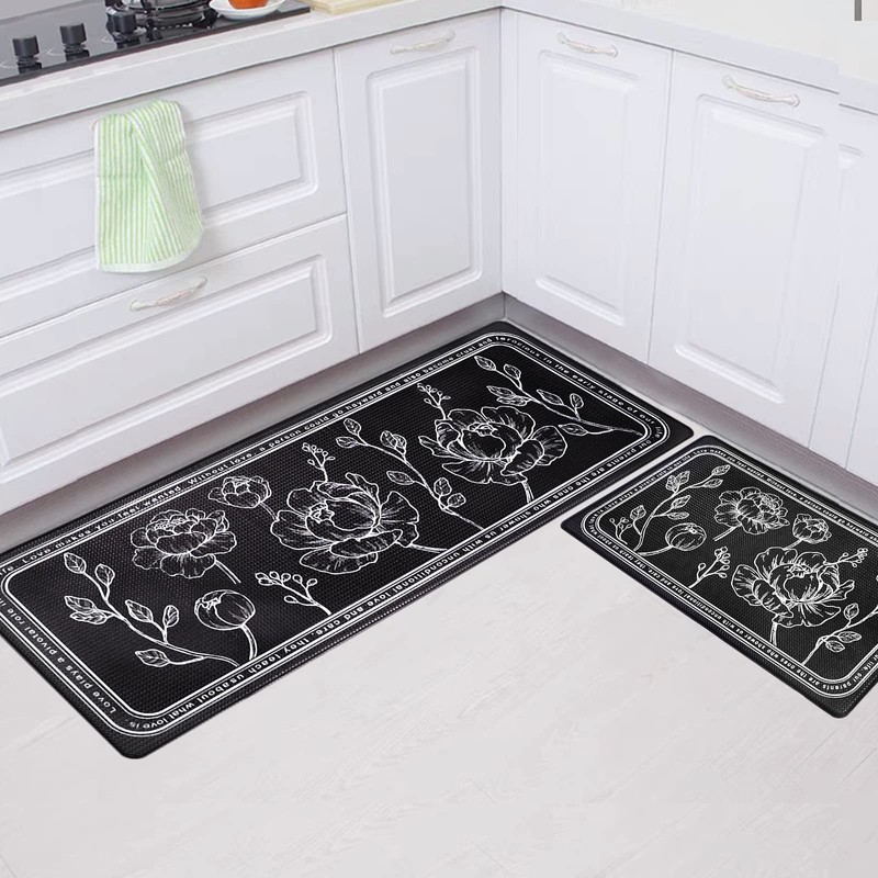 ROTTOGOON Kitchen Floor Mat Set of 2, Anti Fatigue Kitchen