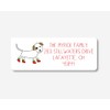 60ct - Christmas Boots Dog Return Address Stickers/Labels (#352-WH)
