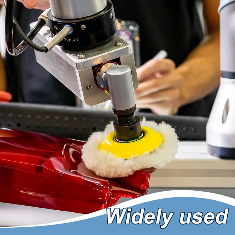 sourcing map Car Polisher Bonnet Buffing Pad Synthetic Wool Tie-On
