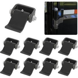 Steel Dump Trailer Hinges for Door Gate Body Hinge-4 Packs Strap Style Short Leaf-Heavy Duty Weld On Greaseable Dump Trailer Door Gate Hinges