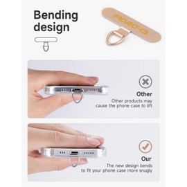 project-cb Phone Tether Tab 1,Spring Ring 1,Metal Patch,Phone Lanyard Patch Without Adhesive,Phone Strap Replacement Part (Pink)