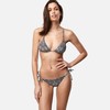 O'Neill Women's Triangle Bikini - Black Aop/White, Size: 42 (EU)