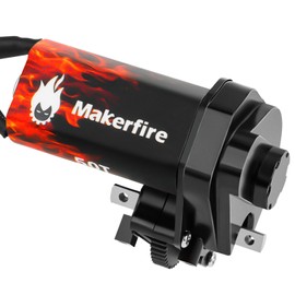 Makerfire RS050 50T Brushed Motor with Helical Gear Complete Transmission for SCX24 AX24 1/24 RC Crawler Upgrade Motor Replacement