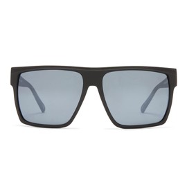Le Specs Male Dirty Magic Black Rubber D-Frame Sunglasses