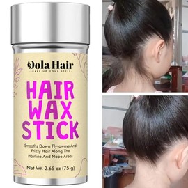 Dolahair Hair Wax Stick - Flyaway Control and Styling Pomade for Kids, Women, and Men - Accessorie Slick Back Hair Brush Kit Hair Bun Maker (Pack of 4