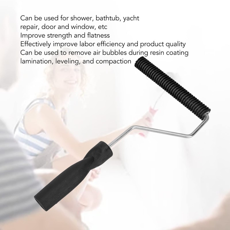 Fiberglass Roller, Plastic Fiberglass Roller, Portable Tub Roller Tool, Bubble
