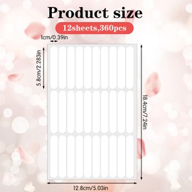 12 Sheets Double Sided Nail Tape, Double Sided Tape for Nails