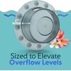 SlipX Solutions Bottomless Bath Overflow Drain Cover for Tub, Adds