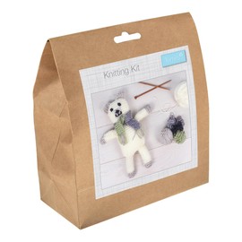 Trimits Bear Knitting Kit - Make Your Own Teddy Bear Toy - 35 x 28 x 7cm