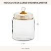MACKENZIE-CHILDS Large Kitchen Canister, Decorative Glass Storage Jar with Lid,