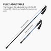 Fizan Compact 3 Trekking Poles – 5.6 oz Ultralight, Backpacking,
