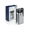 DeLonghi Milk Jug 0.64 liters, Silver, Black with Lid and